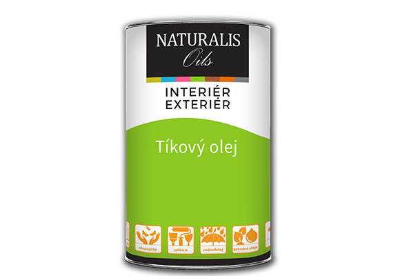 Tíkový olej - „vysychavý olej“, exteriérový olej vhodný na všetky typy drevín